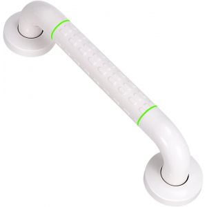 Barre d'appui pour salle de bain avec anneau lumineux noir &iquest; Poign&eacute;e de douche antid&eacute;rapante Super Grip pour baignoire et toilettes &iquest; Personnes &acirc;g&eacute;es, handicap&eacute;es, femmes enceintes - Neuf