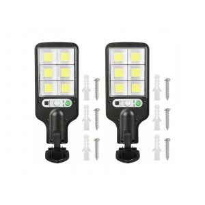 Lot De 2 Appliques Murales Led Solaires &Agrave; D&eacute;tecteur De Mouvement Pour La S&eacute;curit&eacute; Ext&eacute;rieure - Neuf