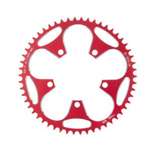 Plateau Rond Etroit Et Large A 5 Vis 130bcd/110bcd, Montage Direct Pour Pedalier Vtt, Rouge - Neuf