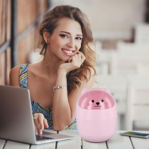 Poubelle De Table, Petite Poubelle De Bureau Avec Couvercle, Mini Amovible Porte Stylo Mignon, Belle Corbeille &Agrave; Papier, Plastique Poubelles De Maquillage (Gris) - Neuf