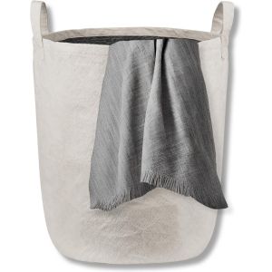 MEVRONISSHOP-Panier &agrave; Jouets Pour La Chambre Des Enfants&agrave; Organiser Pour Linge 45l Grand Panier Pour V&ecirc;tements Stockage Sac Avec Poign&eacute;es 35x40cm Gris - Neuf