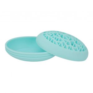 Silicone Maquillage Pinceau Séchage Support Organisateur Professionnel Maison Bureau Doux Cosmétique Nettoyant Tampon Bleu A-B - Neuf