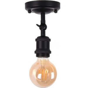 KAL-Plafonnier Industriel Rétro, Appliques Murales Vintage, Spots Antique, Plafonniers Et Éclairages Muraux Dans Le Salon Et La Chambre, Douilles E27, Pour Ampoules Led Jusqu'À 60W - Neuf