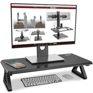 Duronic DM06-1 Réhausseur d¿écran/Support pour écran d¿Ordinateur/Ordinateur Portable/écran TV - Surface de 62 x 30 cm ¿ Hauteur - Neuf