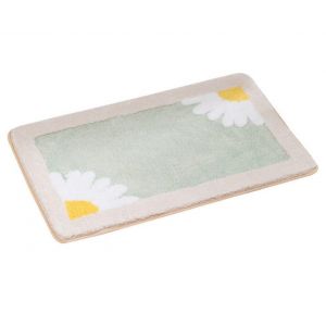 Tapis De Salle De Bain Antid&eacute;rapant 45 X 65 Cm, Absorbant En Fibre De Polyester - Neuf