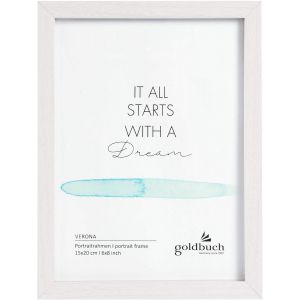 Verona Cadre Photo en Bois MDF pour 1 Image/Photo 20 x 30 cm, Cadre à Poser, Cadre Photo avec Support Mural à Suspendre, Cadre env. 22,5 x 31 x 1,5 cm, Naturel - Neuf