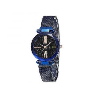 Montre-Bracelet &Eacute;l&eacute;gante Et Luxueuse Pour Femme, Motif Ciel &Eacute;toil&eacute;, &Agrave; Quartz, Bracelet Magn&eacute;tique, Bijou - Neuf