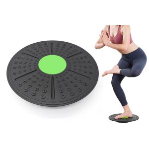 Planche D'&eacute;quilibre &Agrave; 360 Degr&eacute;s Pour Le Renforcement Musculaire Du Tronc - Verte, Mat&eacute;riau Pp, 36 X 5 Cm, Id&eacute;ale Pour La Remise En Forme Et La R&eacute;&eacute;ducation - Neuf