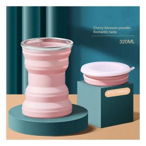 Tasse À Café Pliable Portable - Rose - Neuf
