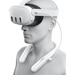 Batterie pour Meta Quest 3/2,10000mAh PD Fast Charger Battery Pack (Extra 4-6 H Playtime),VR Extend Power Accessories,Compatible avec Oculus Quest 3,Meta Quest 2,Meta Quest 3S and More - Neuf