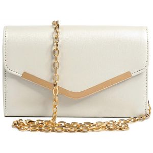 Pochette de soiree pour femme, sac a main enveloppe avec cha&icirc;ne amovible - Neuf