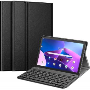 Clavier pour Lenovo Tab M10 (3rd Gen) 10.1 Pouces 2022 (TB328) - [AZERTY Fran&ccedil;ais] Housse Fine Multiposition, Bluetooth sans Fil Clavier pour Lenovo Tab M10 3&egrave;me G&eacute;n&eacute;ration 10.1"", Noir - Neuf