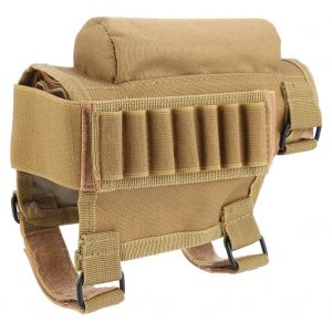 Nylon Rifle Stock Munitions Pochette Porte-Carabine Chasse Fusil Fusil De Chasse Pochette Joue (Kaki) - Neuf