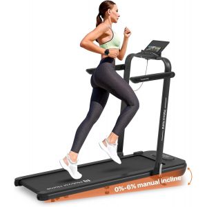 Chenquansarl-Home Home Treadmill Se 3 En 1 Tapis De Course Pliant Se Avec Inclinaison De 6% Recliner 2.5 Tapis De Course Portable Sous Le Bureau Tapis De Course Télécommandé Avec Affichage Led - Neuf
