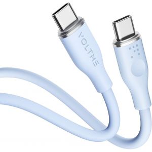 ERYI-Câble Usb C Vers Usb C 1,0M Bleu, Cable Usb C 2.0 De Charge 3A 480 Mbps Pd Charge Rapide Cordon Usb-C Et Câble Usb-C Compatible Avec Android Macbook Pro Ipad Air Galaxy Samsung - Neuf