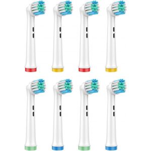 Ruhn-8 Pi&egrave;ces T&ecirc;tes De Brosse &Agrave; Dents, T&ecirc;tes De Rechange Pour Brosse &Agrave; Dents &Eacute;lectrique, T&ecirc;tes Brosse &Agrave; Dents &Eacute;lectrique Professionnelles, Aux Brosses &Agrave; Dents &Eacute;lectriques Braun Oral B - Neuf