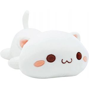 Trahoo-Oreiller En Peluche, Coussin Poup&eacute;e Chat Mignon, Jouet D'anime Doux Cartoon, Traversin Oreiller De Canap&eacute;-Lit Sommeil, D&eacute;coration Cr&eacute;ative, Cadeau Pour Enfants B&eacute;b&eacute; Filles Gar&ccedil;ons - Neuf