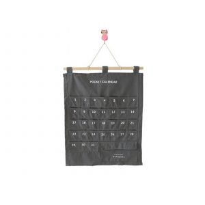 Sac de rangement pour calendrier suspendu avec 32 poches, gris - Neuf
