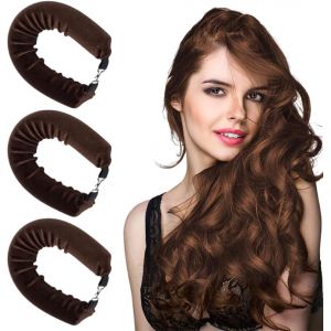 KAL-Pièces Bigoudis Cheveux,Boucle Sans Chaleur, Rouleau Cheveux, Bigoudis Cheveux Long Avec Crochet, Pour Tous Types De Cheveux,Pour Grandes Boucles Outils De Coiffure Bricolage - Neuf