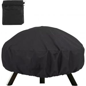 LORANKA-85 x 40 cm tissu Oxford 420D housses pour feu, couverture de puits de feu pour rond, housse de protection imperm&eacute;able, housse de protection pour incendie, housse de barbecue (85 x 40 cm) - Neuf