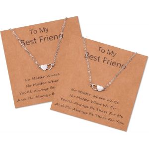 Kal-2/3/4/5/6 Colliers Amitié Soeur Meilleure Amie Bff Collier Coeur Longue Distance Triangle Tribu Collier Triangle Bijoux Assortis Cadeau Pour Femmes Filles Anniversaires Noël - Neuf