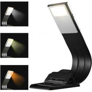 Lampe De Lecture Led Liseuse,3 Couleurs Lampe Livre Lampe De Lecture Pour Lire Au Lit Lampe De Bureau Flexible Parfaite Pour La Lecture Lumiere Led Pour La Lecture (Noir) - Neuf
