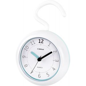 Horloge De Douche Étanche À Quartz Analogique À Double Usage, Fonctionne Avec Une Pile Aa, Taille Ronde De 12 Cm - Neuf