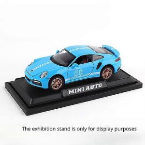 1:32 911 Turbo S Alloy Car Toy Model Metal Body Diecasts Super Sport Car with Pull Back Function Vehicle Toys for Children Gifts-Bleu SANS BO&Icirc;TE - Neuf