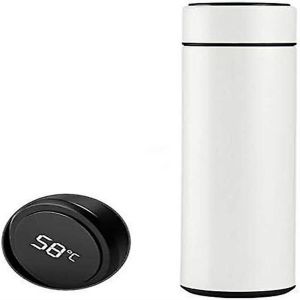 Bouteille D'eau Isotherme Avec Affichage Intelligent De La Temp&eacute;rature - &Eacute;tanche, 17 Oz En Acier Inoxydable, Garde Les Boissons Chaudes/Froides, Parfaite Pour Les D&eacute;placements ! - Neuf