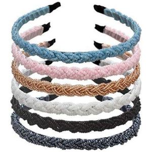 6 Bandeaux Serre-Tête Tressé Avec Perles Et Strass Pour Mariage, Remise De Diplôme, Mariage, Accessoires De Cheveux, Diadèmes De Mode Pour Femmes - Neuf