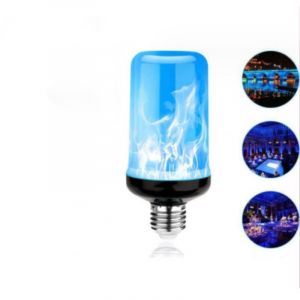 E27 Lumi&egrave;re Bleue, Salle De Flamme Ampoule Led E27 Ampoule Effet Flamme, 4 Modes D'&eacute;clairage, &Agrave; L'int&eacute;rieur Et &Agrave; L'ext&eacute;rieur Des Ampoule Pour Halloween, No&euml;l, F&ecirc;te De Mariage De Jardin - Neuf