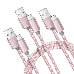 C&acirc;ble Chargeur Pour Iphone 17 16 Pro Max,Usb Type C 1M/2M/3M 3Pack,Cordon Charge Nylon Pour Apple 15,Ipad 10 11 12.9 Air 5 2024 Mini 6 7 2022 2021,Samsung Galaxy S25 S24,A55 A54 A53,A72 A73 - Neuf