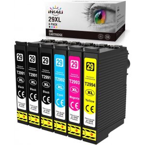29XL Cartouche d'encre Compatible Remplacement pour EPSON 29 29XL pour Epson XP-255 XP-245 XP-235 XP-345 XP-455 XP-452 XP-445 XP-335 XP-442 XP-247 XP-355 XP-352 XP-435 XP-342 XP-257 (6 Paquets) - Neuf