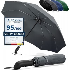 ERSHI-Parapluie Pliant Compact - Automatique Ouverture/Fermeture Bouton et Sac | Résistant au Vent, Incassable Solide, Petit Mini,[292] - Neuf