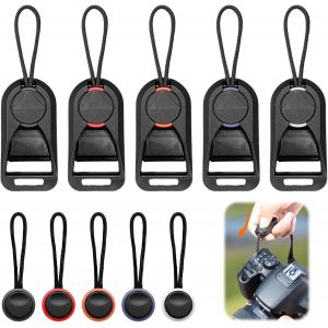 Lot De 5 Sangles Pour Appareil Photo - Syst&egrave;me De Fixation &Agrave; D&eacute;gagement Rapide - 5 Boucles D'Ancrage Incluses - Compatible Avec La Plupart Des Appareils Photo Reflex Num&eacute;riques - Dlsm - Adap[Z4998] - Neuf