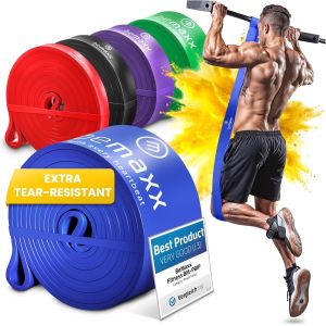 Elastique Musculation Traction Fitness + Guide Exercices, Assist Barre Fixe, Pull Up Bar Dip Bandes De R&eacute;sistance | Gym Equipment: Muscu Tubes Bands Heavy Calisthenics Gymnastique Sport, Femme Homme - Neuf