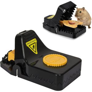 KALANKA-Grands Piege a Souris Professionnel, 2 Pièces Sensible Piege a Rat Réutilisables, Tapetteà Souris pour Cuisine, Entrepôt,Jardin,Bureaux - Neuf