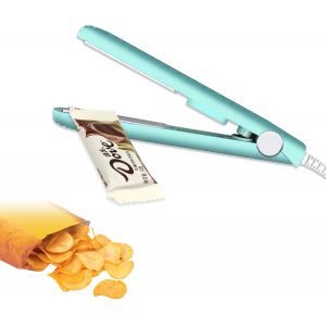 Mini Scelleur Thermique,Mini Scelleur Sac Plastique,Mini Machine À Sceller Sacs À Collation,Feuille Chauffante De Suspension Smart Control Pour Le Scellement Des Aliments(Bleu) - Neuf