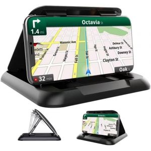 Support De T&eacute;l&eacute;phone Portable Pour Voiture, Rotatif, Universel, Pour Tableau De Bord, Avec Socle Adh&eacute;sif, Pour Iphone, Samsung, Appareils Gps, Etc - Neuf