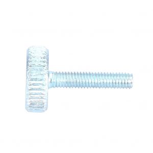 Lot de 5 vis a tete moletee plate en acier au carbone zingue M3 (M3 x 8) - Neuf