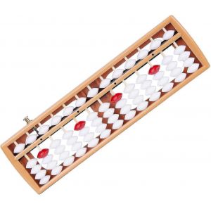 Abacus mental à 13 rangées,calculatrice sino-japonaise,outil de comptage avec bouton de réinitialisation - Neuf