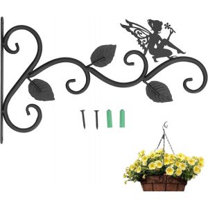 Cyrank Crochet de Plante Suspendu,Porte Plante Crochet de Plante extérieur 12 Pouces mangeoire d'oiseaux Crochet Mural Suspendu Support de Plante Mur Crochet de Pot de Fleur Crochet de Plante Salon - Neuf