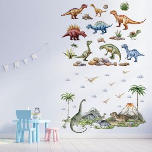 Stickers Muraux Grand Dinosaure Xxl,Stickers Dinosaure Mural Grand Dinosaure D&eacute;coration Murale Diy Salon Salle De Bain Chambre Enfants B&eacute;b&eacute; D&eacute;coration - Neuf