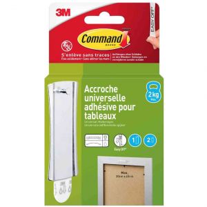 Command Crochet de fixation Universel, L, argent 2Kg - Neuf