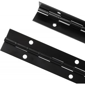 Lot de 4 charni&egrave;res de piano Charni&egrave;re de 15,2 cm et 24 vis Charni&egrave;re en acier inoxydable pour piano, porte, fen&ecirc;tre, bateau (noir) - Neuf