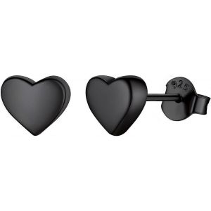 Hypoallergénique En Argent Sterling 928 Boucles D¿Oreilles, Boucles D¿Oreilles Simples Délicates C?ur/Étoile/Lune/Éclair/Soleil Pour Femmes - Neuf