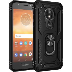 Kal-Coque Motorola Moto E5 Play, Étui Protection Tpu Souple Durable Avec Support De 360° Rotation Anneau [Support De Voiture Magnétique] [Protection Antichoc] [Armor Box] Coque Pour Moto E5 Play - Neuf