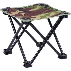 Mini Tabouret (29 X 29 X 26 Cm) Chaise De Camping Pliable Et Légère Avec Sac De Transport Léger Chaise Pliante Portable Pliable Et Mobile Pour La Pêche, Le Trekking Et La Plage - Neuf