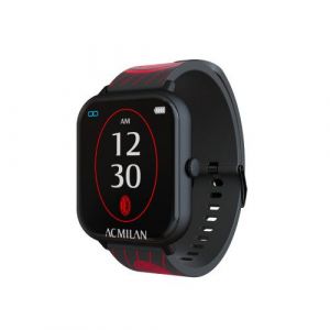 Smartwatch Ac Milan Nero, Display 1.83", Ip67, Cardio, Cinturino Red Devil, Ios/Android - Neuf