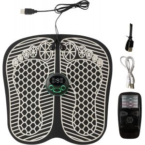 Appareil De Massage Des Pieds Ems Avec Fonction Chauffante, 8 Modes Et 19 Intensit&eacute;s, Tapping, Kneading, Shiatsu Massage, Pour Douleurs Musculaires Et Relaxation - Neuf